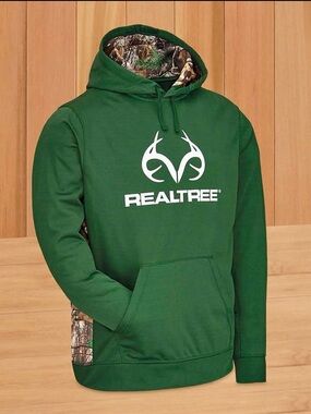Realtree Men's Green Realtree Logo Hoodie XL